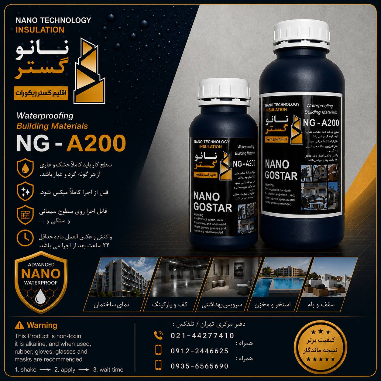 مواد ابگریز نانو اجر NG_A200